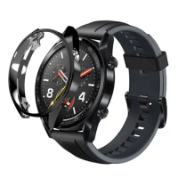 Huawei Watch GT case For huawei watch gt strap band cover soft TPU plated All-Around protective case shell watch Accessories