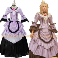 Cloud Strife Game Final Fantasy VII Remake Women Dress Halloween Carnival Outfit Cosplay Costume