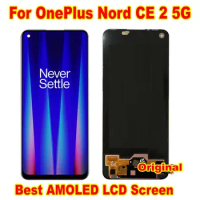 Original Best AMOLED LCD Display Screen Touch Panel Digitizer Assembly Sensor For OnePlus Nord CE 2 5G IV2201 Phone Pantalla