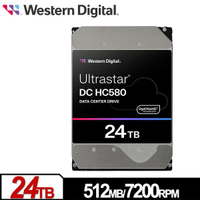 【WD】Ultrastar DC HC580 24TB 3.5吋企業級硬碟 (0F62796) 新品上市 彩盒裝 公司貨