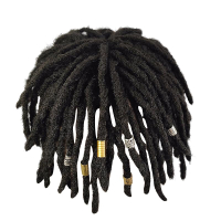 Human Hair Braided Wig For Black Man Short Braids Wig Men Dirty Braid Dreadlock Wig Hair Blend Wig M
