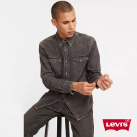 Levis 男款 牛仔襯衫 / Barstow 經典V型雙口袋/ 休閒版型 / 黑灰水洗 / 寒麻纖維