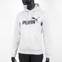 Puma No.1 Logo[59299804] 女 連帽上衣 長袖 帽T 基本款 棉質 舒適 日常 穿搭 麻灰 黑