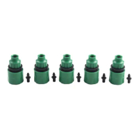 Adapter Hose Quick Connector Car Wash Hose Connector Pipe Adapter Plastic Water Hose Green Micro Irrigation Adapter 4/7mm/8/11mm