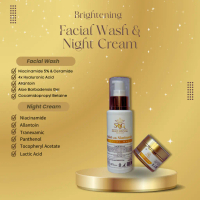 [Best Seller] Facial Wash (Moist With Niacinamide Facial Wash) & Night Cream (Expert Moist Lightenin