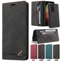 Leather Case For Samsung Galaxy S21 S20 FE S22 Ultra Note20 A53 A33 A13 A23 A52 A32 A42 A12 A02S A51 A31 A72 Flip Wallet Cover