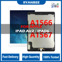 AAA+ Grade 9.7" For Apple iPad 6 Air 2 A1567 A1566 LCD Display Touch Screen Digitizer Assembly Replacement For iPad 6 LCD Panel