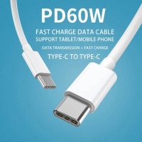 PD 60W USB C to USB Type-C Cable QC4.0 3.0 Fast Charge Data Cable for Macbook Samsung S9 Plus USB C Cable for Huawei P30