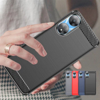 For OPPO A78 5G Cover Case OPPO A78 5G Capas Phone Bumper Back Shockproof Soft TPU Carbon Fiber Fundas For OPPO A58 A78 5G Cover