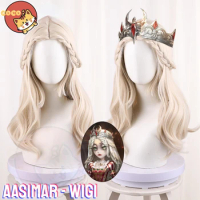 Aasimar Cosplay Wig Game Identity V Psychologist Aasimar Cosplay Psychologist Wig 60cm Gold White Cosplay Wig CoCos