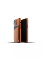 Mujjo Mujjo Full Leather Wallet Case for iPhone 13 Mini Casing Handphone Premium Apple - Tan