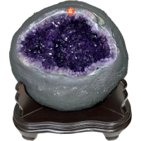 【恬芯晶品】S50精選烏拉圭紫晶洞5.15KG錢袋子(圓洞聚財招財貴人開運風水帝王紫水晶新居禮物補財庫聖誕節)