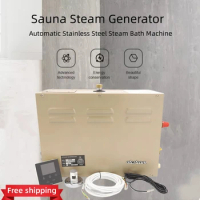 AT Series 12/15/18KW Sauna Spa Steam Generator For Home Steam Shower Digital Controller Sauna Room SPA Steam Bath Machine