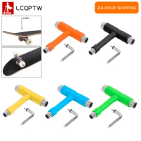 T Shape Skateboard Tools Skateboard Wrench Multifunction MTB Bike Electric Scooter Snowboard Wrench Adjusting Tool Accessories