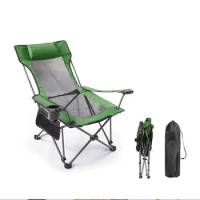 Rocking Camping Chair Foldable Lawn Outdoor Aluminum Beach Chair Ultralight Nature Hike Stool for Children Camping Supplies