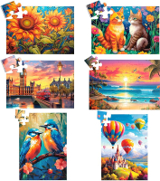 6 Packs Large Piece Jigsaw Puzzles for Elderly Puzzle Dementia Alzheimers Products Activities Alzhei
