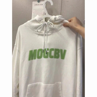 เสื้อกันหนาวมีฮู้ด สีขาว สำหรับผู้หญิง ฤดูใบไม้ร่วงและฤดูหนาว บาง แบรนด์แฟชั่น ฮิปฮอป เสื้อแจ็คเก็ตไ