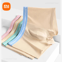 New Xiaomi 3pcs Men Underwear Antibacterial Men's Pure Cotton Stall Thin Style Traceless Breathable Shape Seamless Boxing Shorts