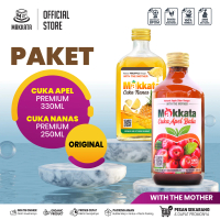 MAKKATA Paket Cuka Nanas & Cuka Apel Batu Malang Organik Dari Sari Buah Apel & Nanas With the mother