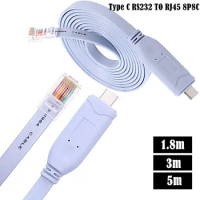 USB-C Cisco Console Cable USB Type C to RJ45 Serial Adapter Essential Accessory of Cisco TP-Link Routers/Switches for Laptops