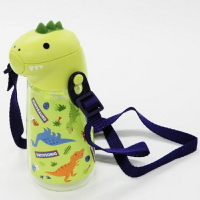 🌟媽媽買🌟 Skater 恐龍 塑膠彈蓋吸管水壺(附杯繩/420ml/造型蓋)