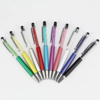 300pcs/lot 2 In 1 Luxury Diamond Crystal Capacitive Stylus Touch Screen Pen for Ipad Pro 9.7 Xiaomi Mi Pad 4 Tablet Smartphone