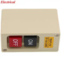 1PC 3 Phase 15A 2.2KW 30A 3.7KW 50-60Hz Self-Lock Latching On/Off Motor Start Stop Power Pushbutton Switch TBSP