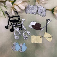 Wheelchair crutches shoes Metal Cutting Dies Stencils For DIY Scrapbooking Decorative Embossing Handcraft Die Cutting Template