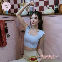 GOOD ENERGY CLUB - SUGAR BLOOM SPORT BRA[0388] สปอร์ตบราออกกำลังกาย โยคะ พิลาทีส (8G-8J)