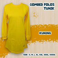 KAOS KATUN TUNIK MUSLIMAH KUNING