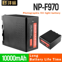 10000mAh FB VLB-NP-F970 Battery with Large Capacity and Long Battery Life for NP-G970 Special Battery 8.4V For Photography