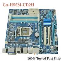 For Gigabyte GA-H55M-UD2H Motherboard 16GB LGA 1156 DDR3 Micro-ATX Desktop Mainboard 100% Tested Fast Ship