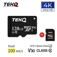 TEKQ microSDXC UHS-I(U3/V30/A1) 128GB 記憶卡
