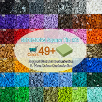 Bulk Buy Tile1x1 Pixel Art Remix Painting 49+ Colors Building Block MOC Parts Brick Mosaic Maker DIY Toys 3070/30039 3400pcs/Lot