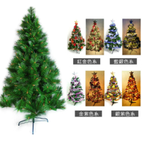 【摩達客】耶誕-5尺/5呎-150cm台灣製特級綠松針葉聖誕樹(含飾品組/含100燈LED燈2串/本島免運費)