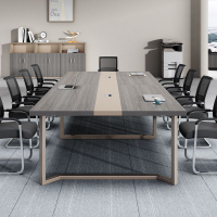 【免運】開發票 會議桌長桌簡約現代大型會議室桌子洽談培訓會議辦公家具桌椅組合