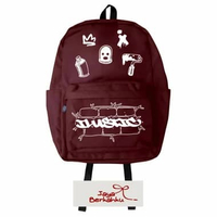 [BIG SALE] tas ransel sekolah pria-wanita keren simple distro varian warna berkualitas Merah maroon 