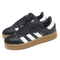 adidas 愛迪達 休閒鞋 Samba XLG 男鞋 女鞋 黑 白 皮革 麂皮 厚底 德訓鞋 愛迪達(IE1379)