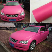 Size: 1.52*30m/Roll Best Price Rose Red Matte Vinyl Wrap Air Free Bubble For Car Wrap Thickness: 0.12mm