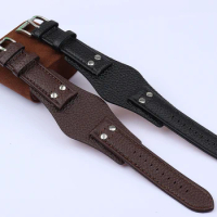 Genuine Leather Bracelet Mans High-grade Watchband 22mm For Fossil Watch Band With Matte Handmade Leather Watch Strap New style