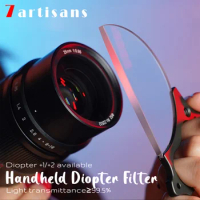 7artisans Handheld Diopter Filter 79mm Split Special Effect Blur Vague Optical Glass Half Moon Variable Filter DSLR Accessories