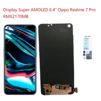 For Super AMOLED Oppo Realme 7 Pro RMX2170MB LCD Screen Display Digitizer Assembly For OPPO Realme RMX2170 7 Pro Lcd
