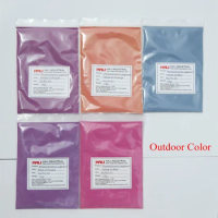 Double color photochromic pigment,sunlight sensitive powder,5 colors a lot;1lot=10gram*5colors,total 50gram;free shipping...
