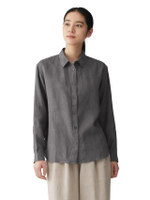 เสื้อเชิ้ตผู้หญิง คอปก แขนยาว ผ้าลินิน รุ่น BC2PVA6S