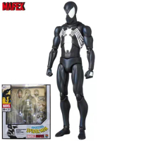 Original Medicom Toys MAFEX Amazing SpiderMan No.147 Spider-Man Black Costume In Stock Anime Action Collection Figures Model