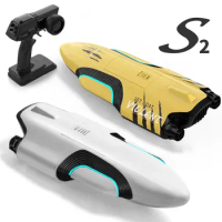 S2 RC Jet Boat 30km/h 2.4Ghz Double Turbojet Speedboat Child Racing Remote Control Toys Birthday Gifts AC173