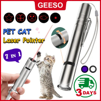 GEESO Laser Pet Cat Toy USB Rechargeable Red Dot Laser Light Toy Creative Sight Pointer Laser Pen Ca