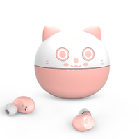 【Jinpei 錦沛】粉紅貓 無線藍牙耳機 入耳式藍牙5.0 JE-05B