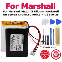 XDOU SR603040 TF18650-2200-1S3PA C406A3 C406A2 Battery For Marshall Major II Kilburn Stockwell Emberton C406A2 C406A3 PT18650-2S