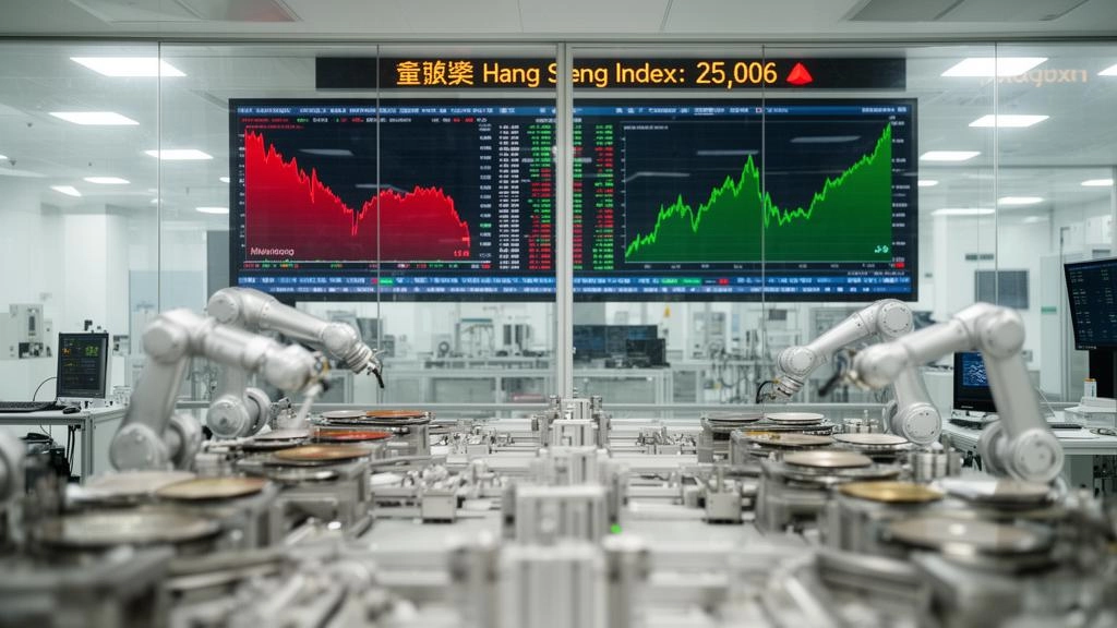 Hang Seng Index Stages Dramatic Recovery After Breaching 25,000; Meituan Tumbles to New Low as Tech Stocks Slump, While Semiconductor Duo Surges Against the Tide